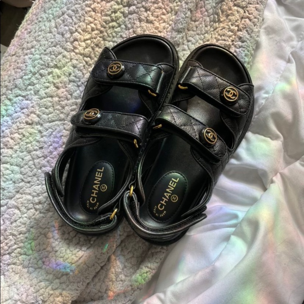Chanel Platform Sandals